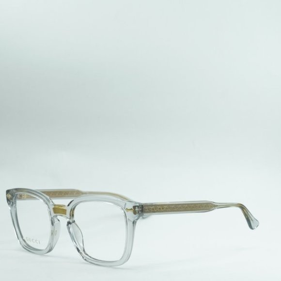 Gucci Other - 💯 NEW GUCCI GG0184O 005 GREY TRANSPARENT UNISEX EYEGLASSES